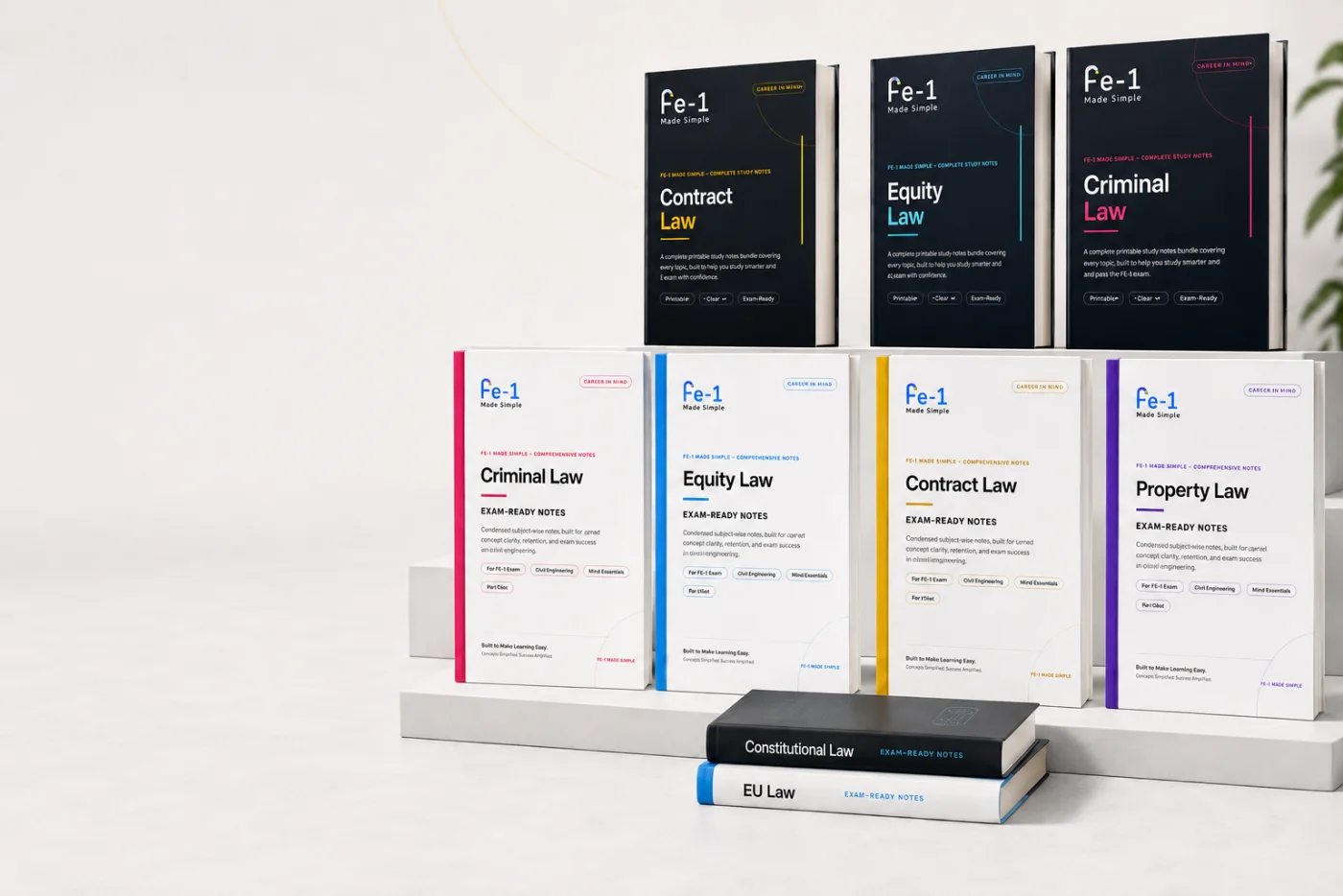 FE-1 Made Simple Complete Study Notes and Exam-Ready Notes collection across the eight FE-1 subjects