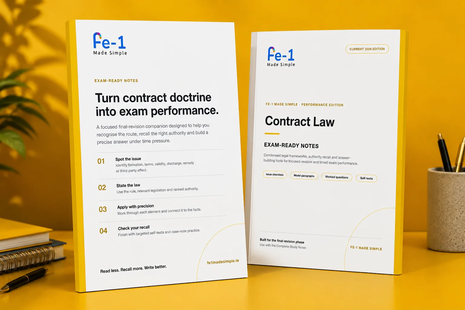 Contract Law Exam-Ready Notes mockup