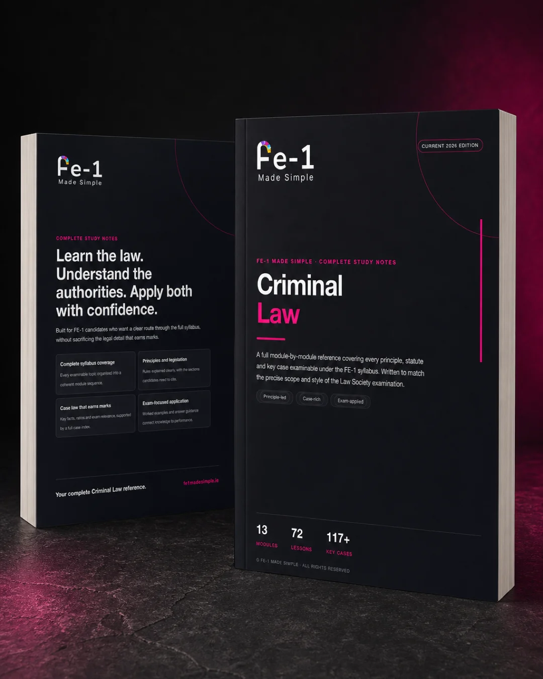 Criminal Law Complete Study Notes mockup